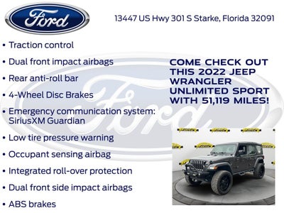 2022 Jeep Wrangler Unlimited Sport