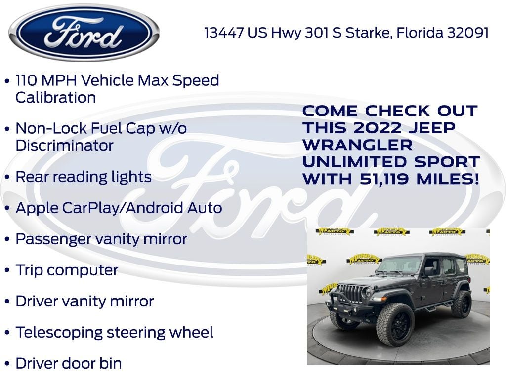 2022 Jeep Wrangler Unlimited Sport