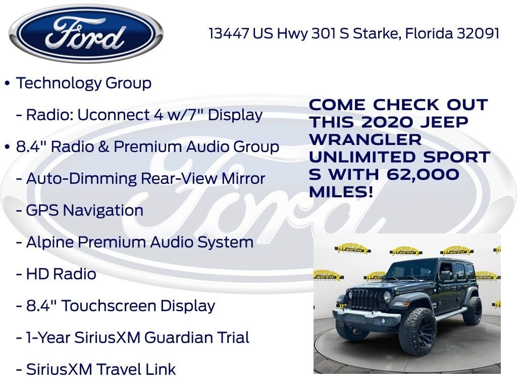 2020 Jeep Wrangler Unlimited Sport S