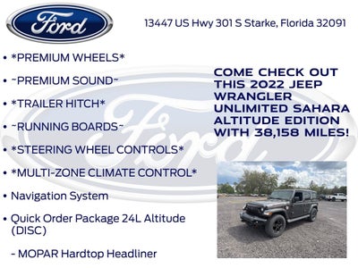 2022 Jeep Wrangler Unlimited Sahara Altitude