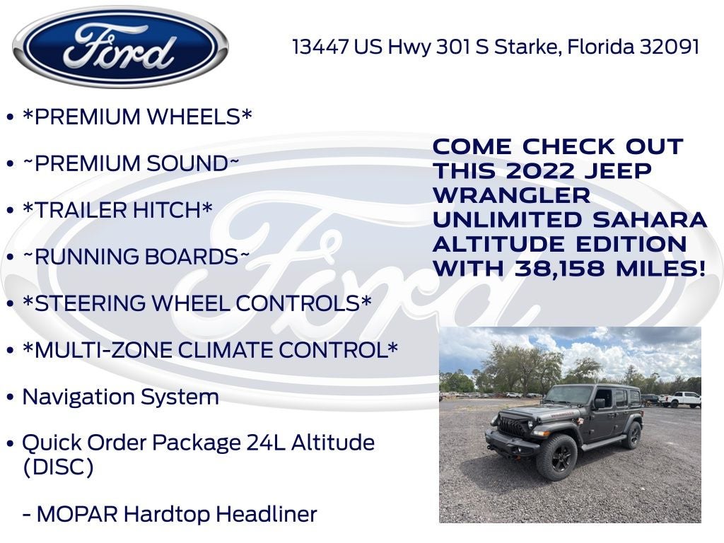 2022 Jeep Wrangler Unlimited Sahara Altitude