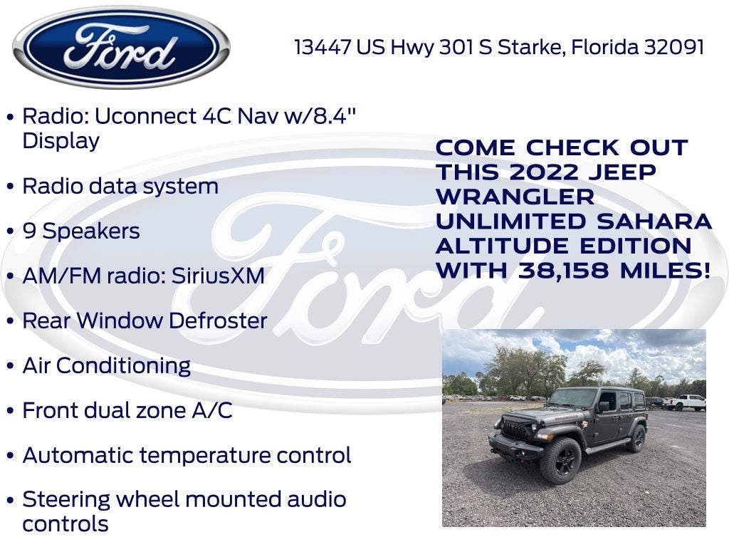 2022 Jeep Wrangler Unlimited Sahara Altitude