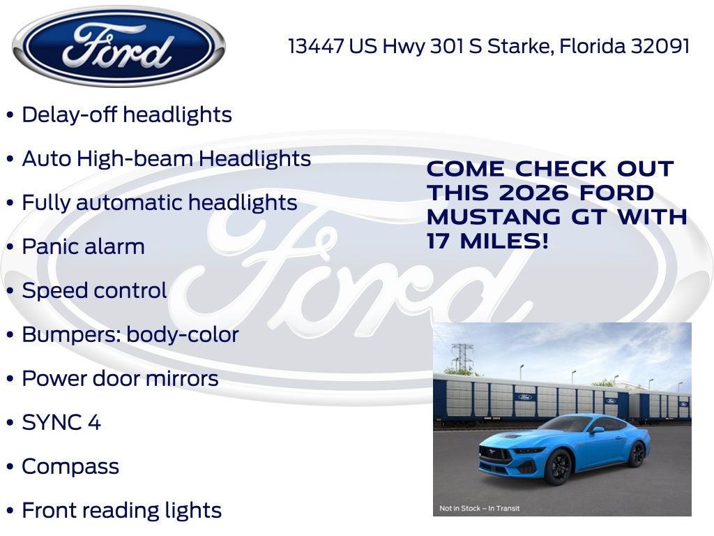 2026 Ford Mustang GT 300A