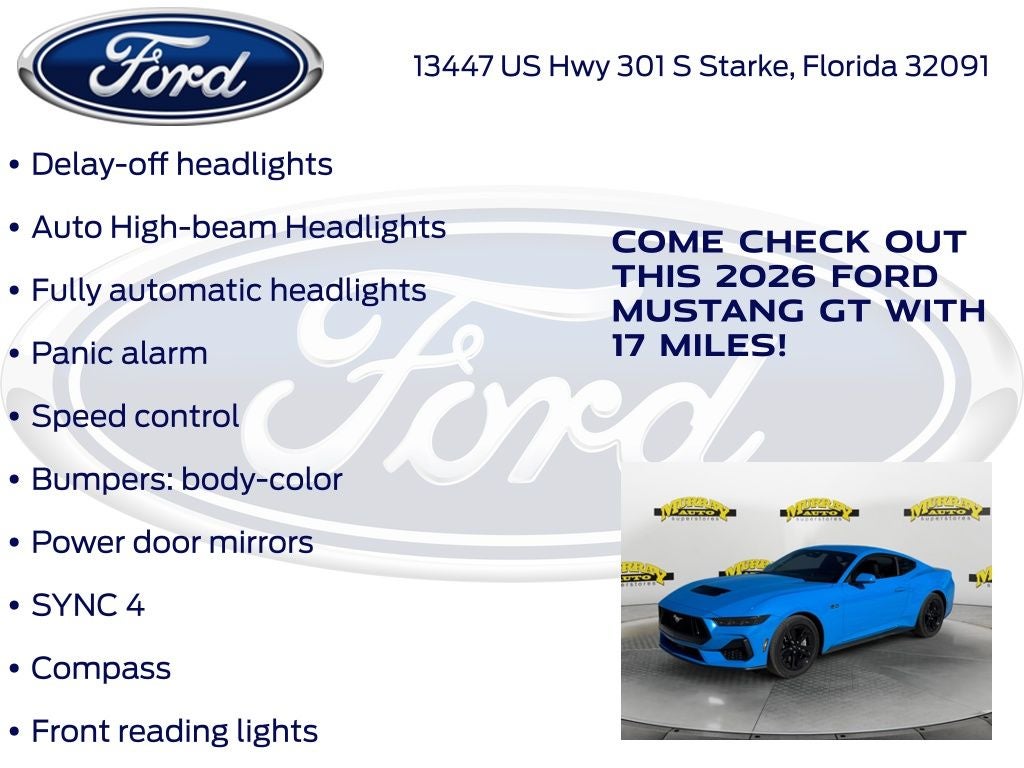 2026 Ford Mustang GT 300A