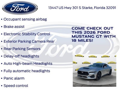 2026 Ford Mustang GT 301A