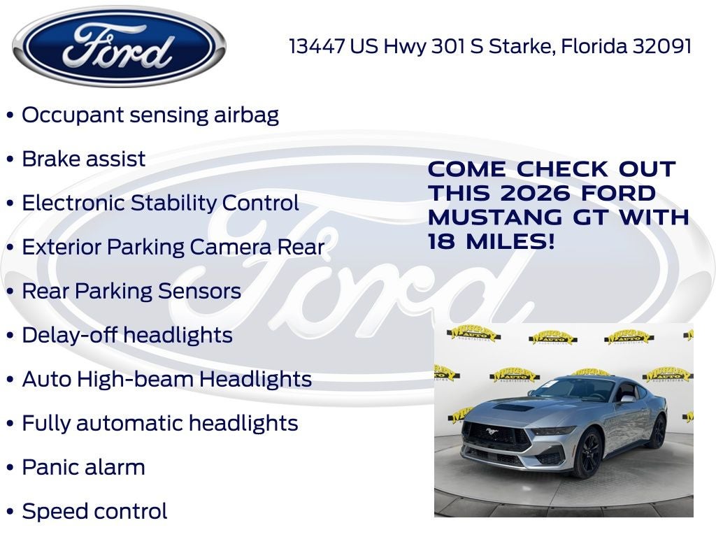 2026 Ford Mustang GT 301A