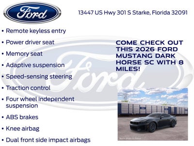 2026 Ford Mustang Dark Horse SC 950A