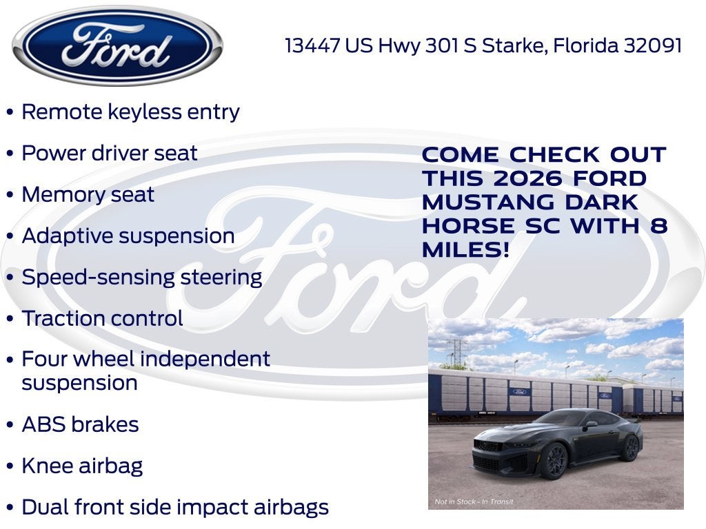 2026 Ford Mustang Dark Horse SC 950A