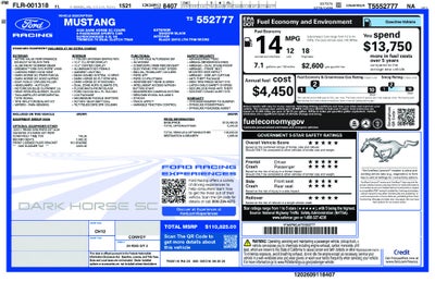 2026 Ford Mustang Dark Horse SC 950A