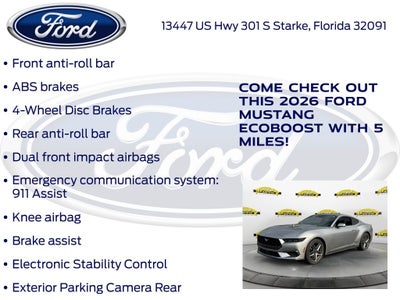 2026 Ford Mustang EcoBoost 100A