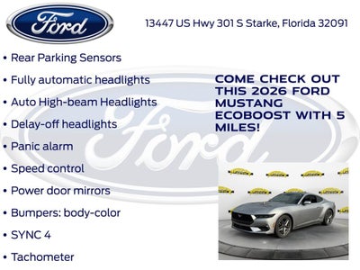 2026 Ford Mustang EcoBoost 100A