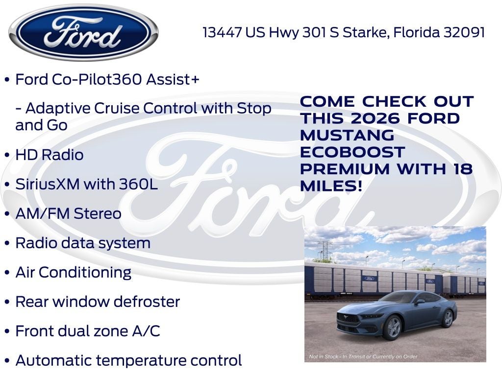 2026 Ford Mustang EcoBoost Premium 201A