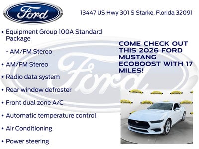2026 Ford Mustang EcoBoost 100A