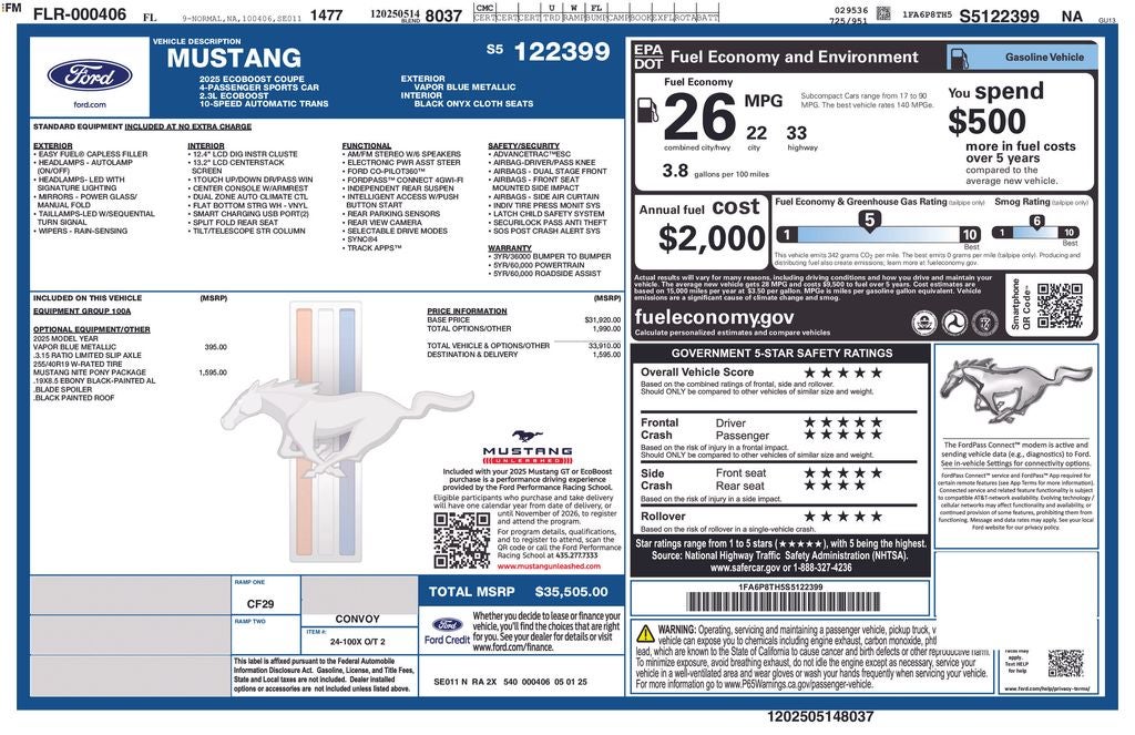 2025 Ford Mustang EcoBoost