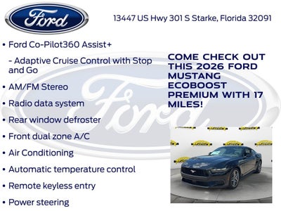 2026 Ford Mustang EcoBoost Premium 201A