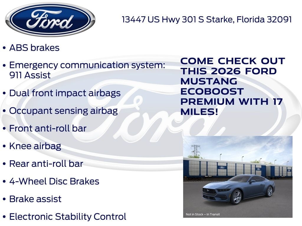 2026 Ford Mustang EcoBoost Premium 200A