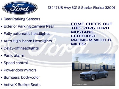 2026 Ford Mustang EcoBoost Premium 200A