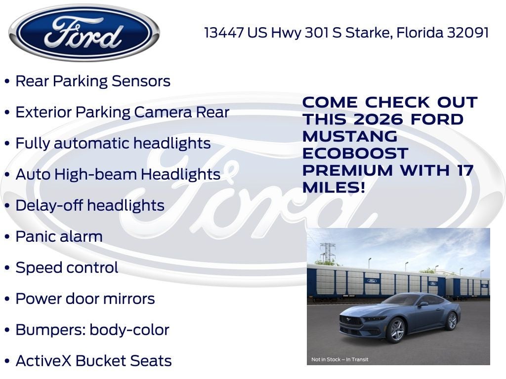 2026 Ford Mustang EcoBoost Premium 200A