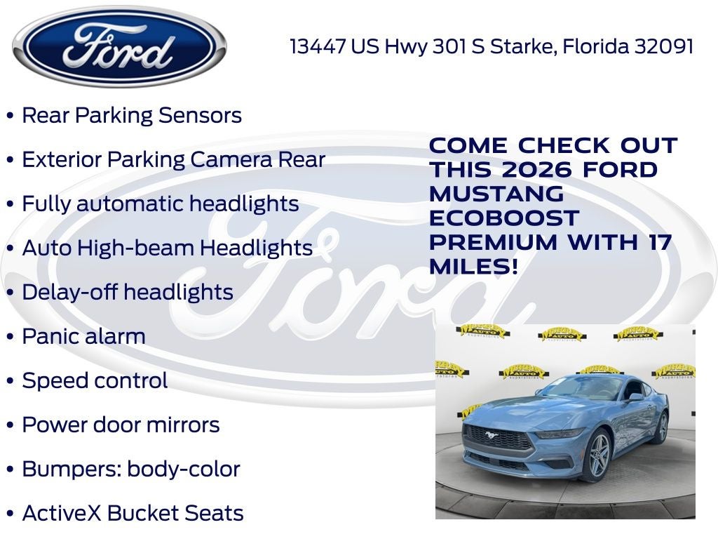 2026 Ford Mustang EcoBoost Premium 200A