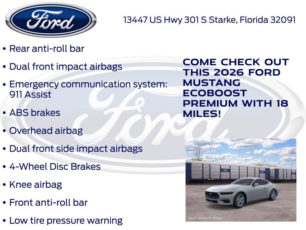 2026 Ford Mustang EcoBoost Premium 200A