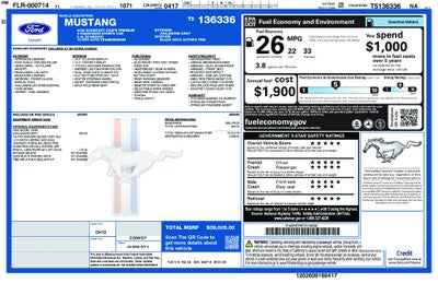 2026 Ford Mustang EcoBoost Premium 200A