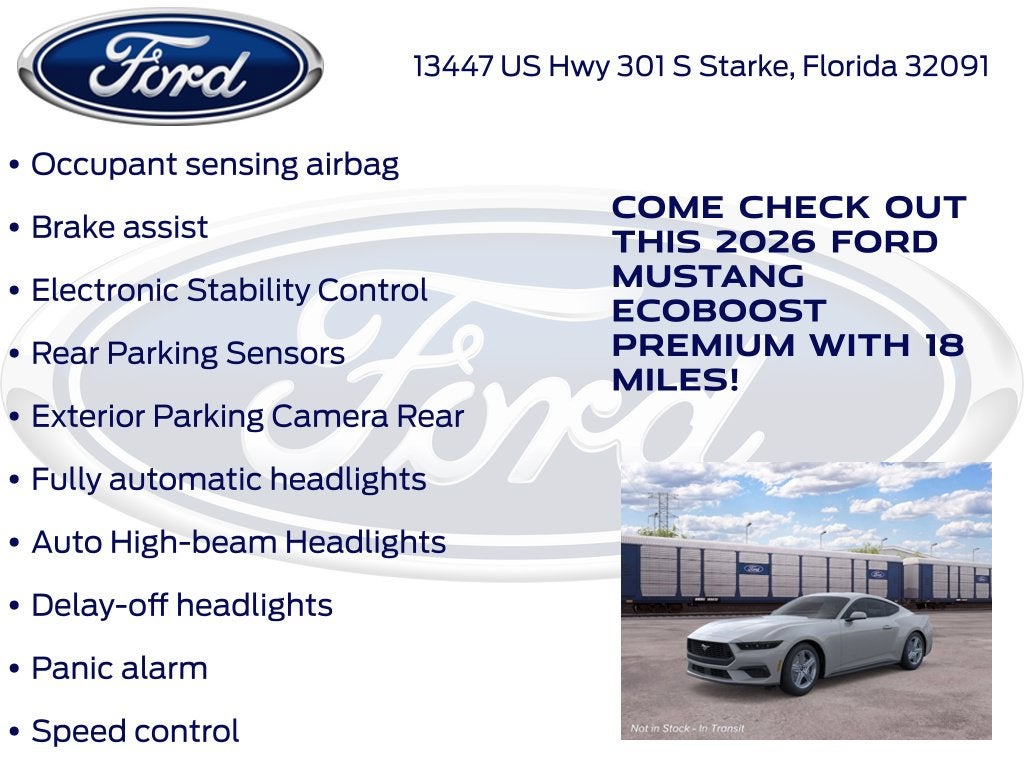 2026 Ford Mustang EcoBoost Premium 200A