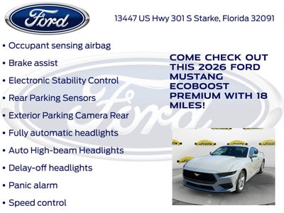 2026 Ford Mustang EcoBoost Premium 200A