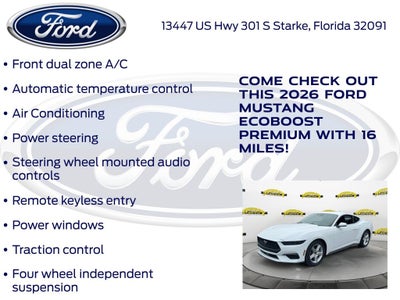 2026 Ford Mustang EcoBoost Premium 201A