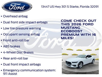 2026 Ford Mustang EcoBoost Premium 201A
