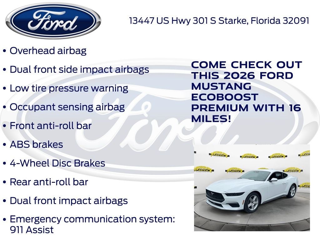 2026 Ford Mustang EcoBoost Premium 201A