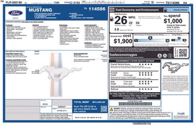 2026 Ford Mustang EcoBoost Premium 201A