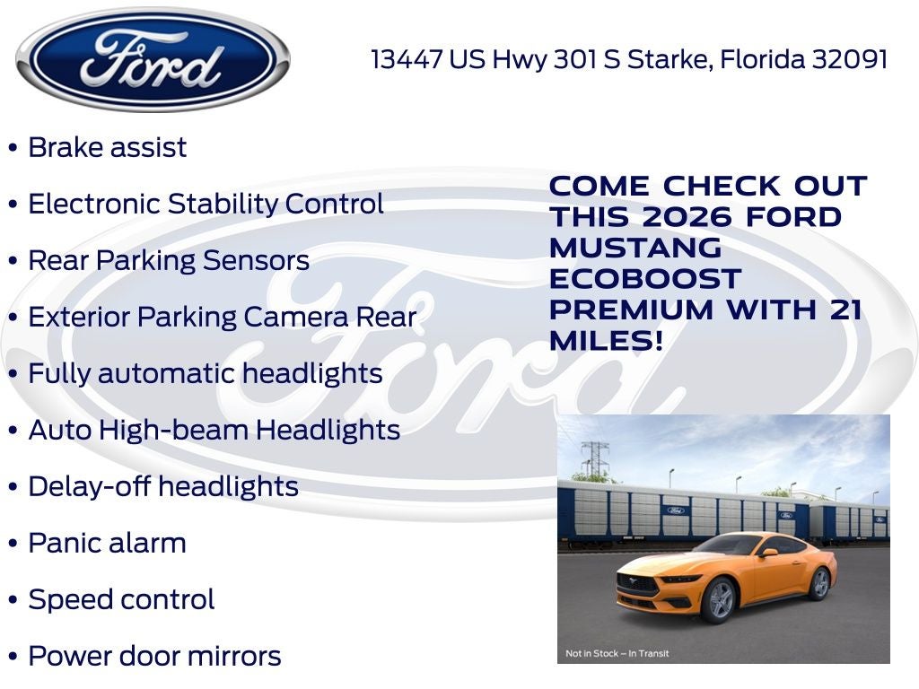 2026 Ford Mustang EcoBoost Premium 200A