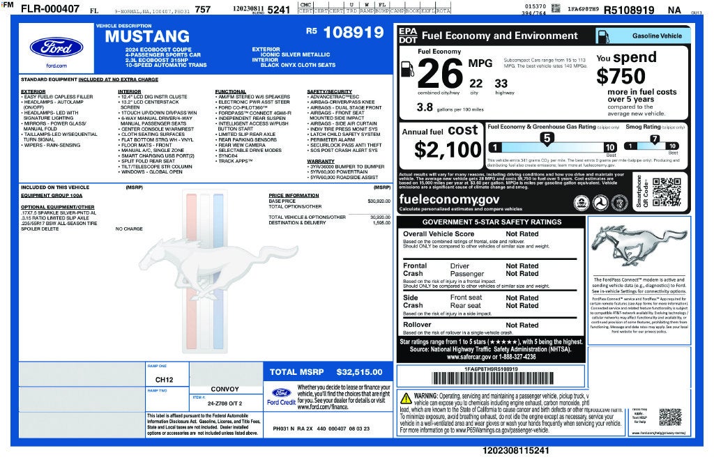 2024 Ford Mustang EcoBoost