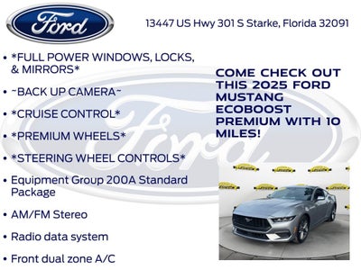 2025 Ford Mustang EcoBoost Premium 200A