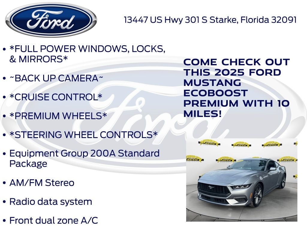 2025 Ford Mustang EcoBoost Premium 200A