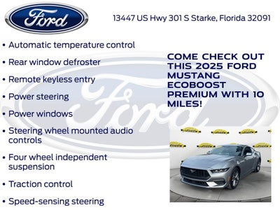 2025 Ford Mustang EcoBoost Premium 200A