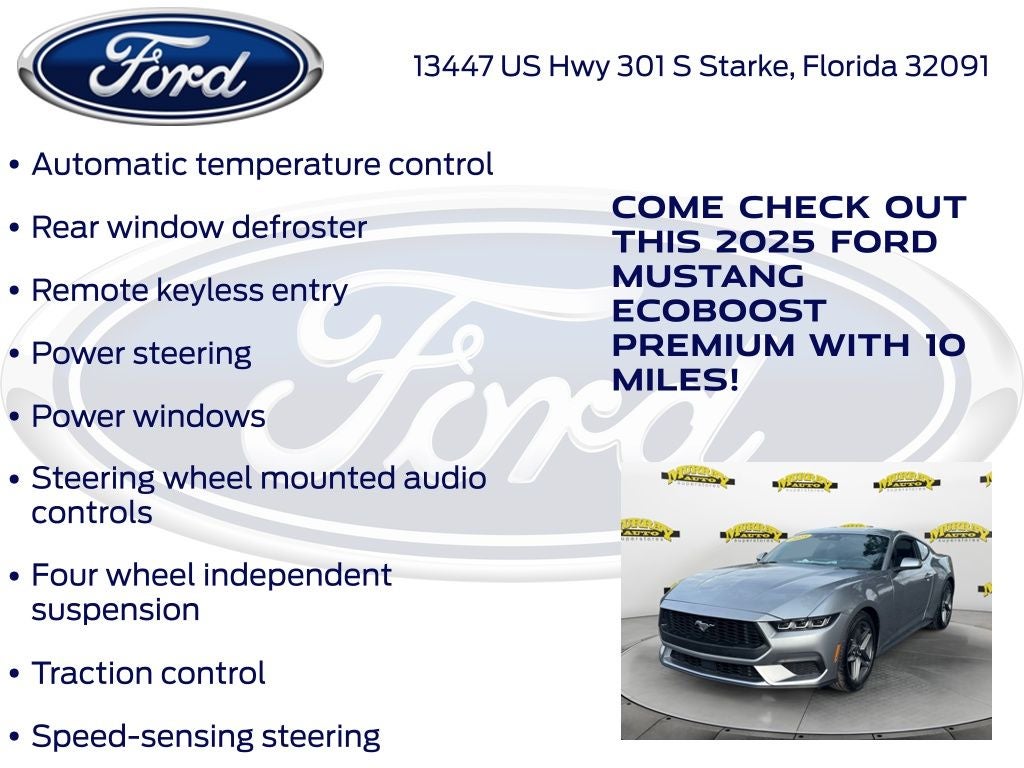 2025 Ford Mustang EcoBoost Premium 200A