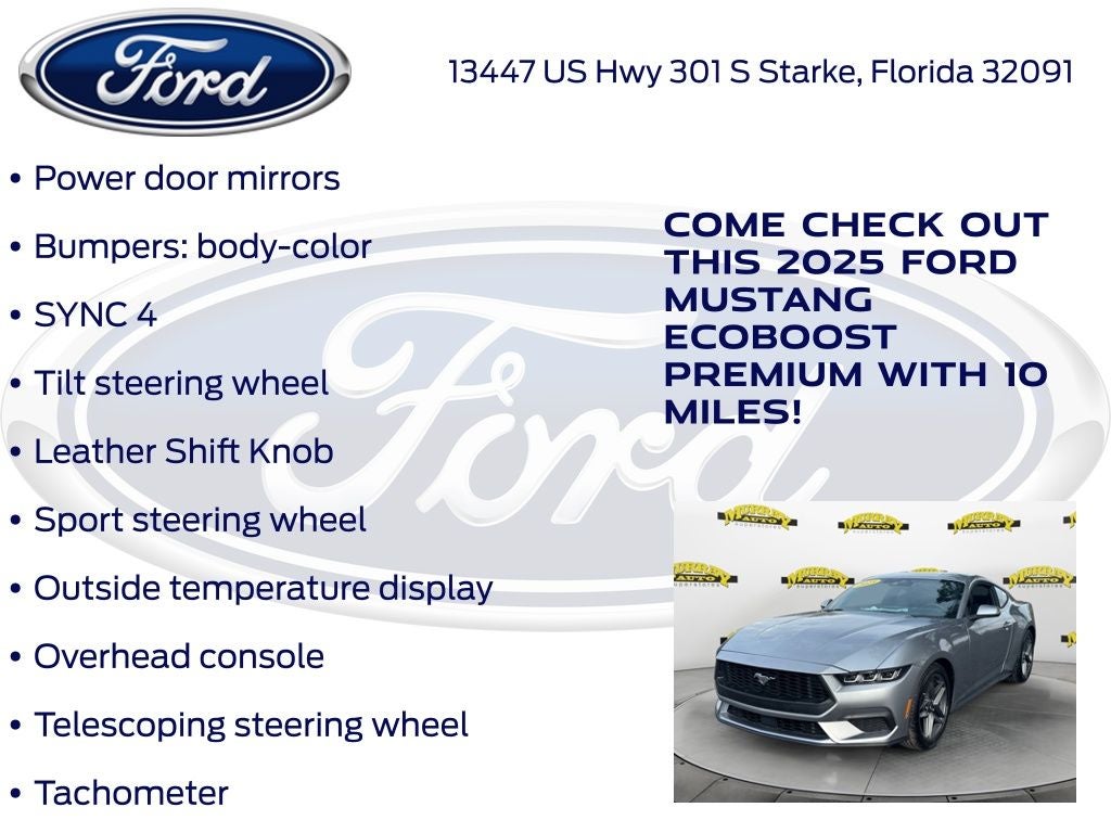 2025 Ford Mustang EcoBoost Premium 200A