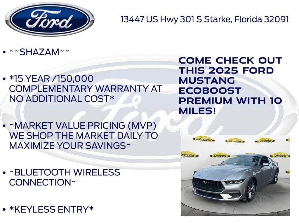 2025 Ford Mustang EcoBoost Premium 200A