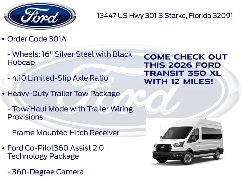 2026 Ford Transit-350 XL 301A