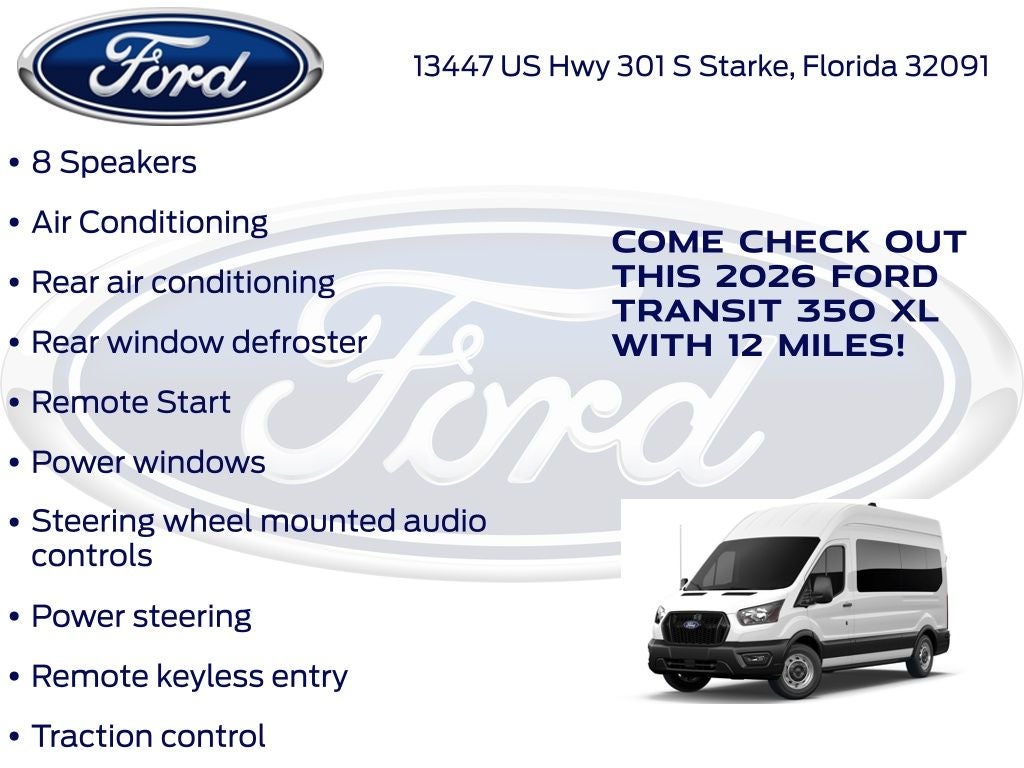 2026 Ford Transit-350 XL 301A