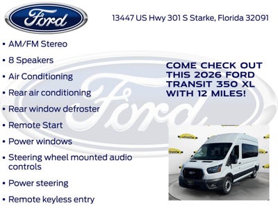 2026 Ford Transit-350 XL High Roof 15 Passenger 301A