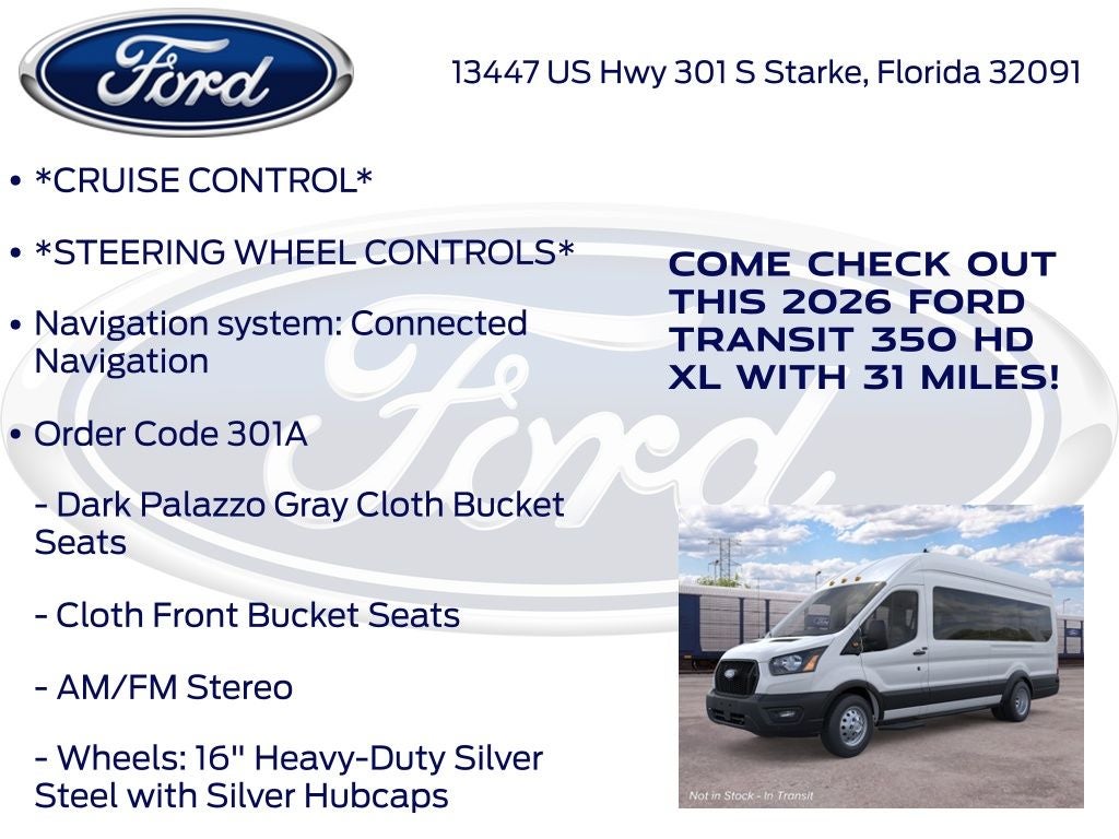 2026 Ford Transit-350 XL