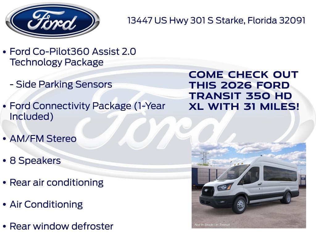 2026 Ford Transit-350 XL