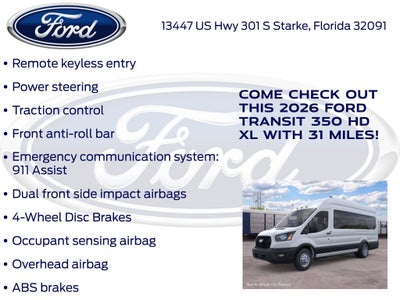 2026 Ford Transit-350 XL Passenger 301A