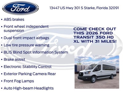2026 Ford Transit-350 XL Passenger 301A