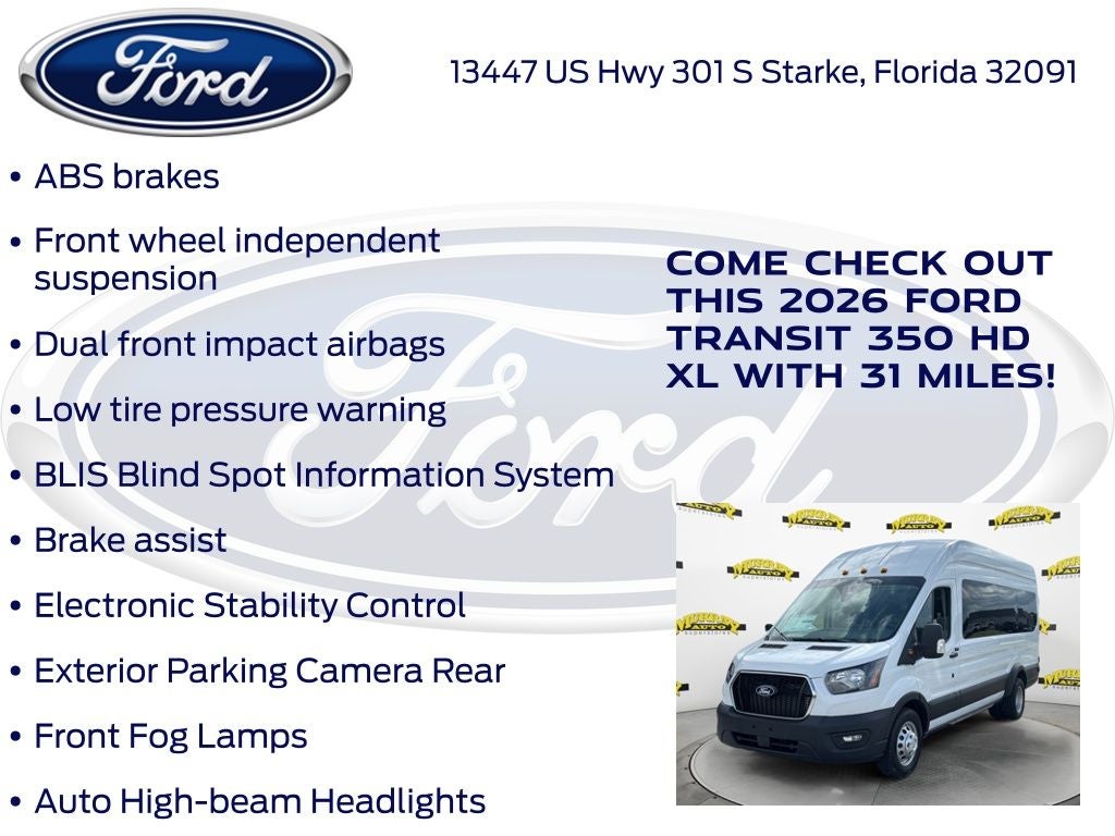 2026 Ford Transit-350 XL Passenger 301A