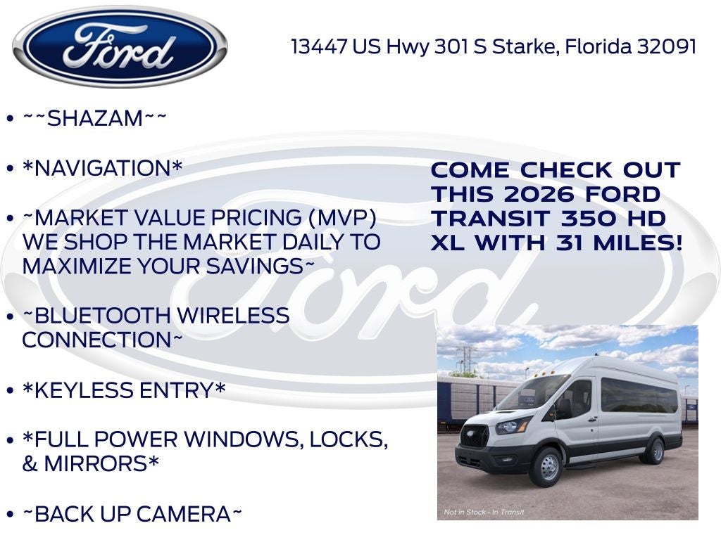 2026 Ford Transit-350 XL
