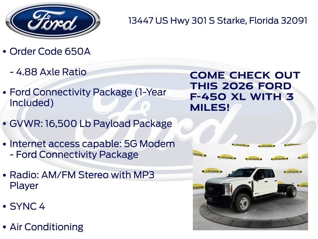 2026 Ford F-450SD XL DRW 650A