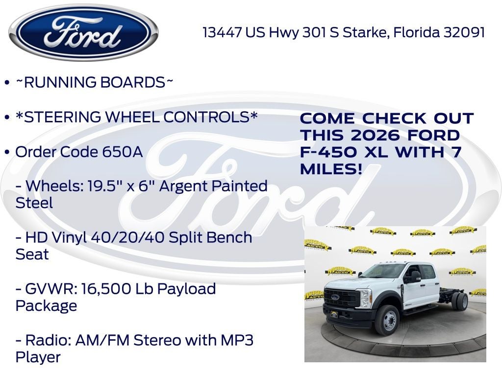 2026 Ford F-450SD XL DRW 650A